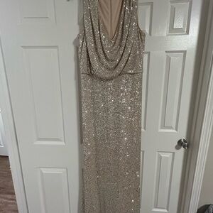 Sparkling Gold Sequin Gown
